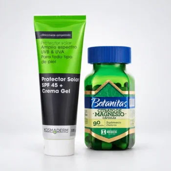 Citrato de Magnesio Botanitas (90 Cápsulas) + Protector Solar Kosmaderm GRATIS
