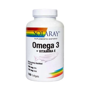 Omega 3 + Vitamina E 120 softgels Solaray