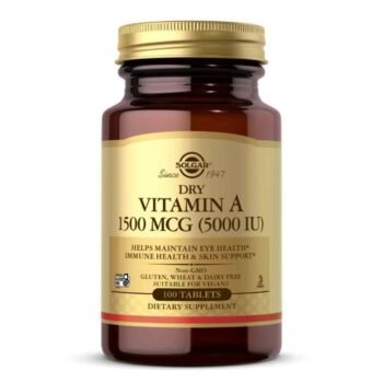 VITAMIN A SOLGAR 1500 MCG 100 TABLETAS