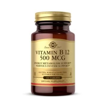 VITAMINA B12 SOLGAR 500 MCG 100 TABLETAS