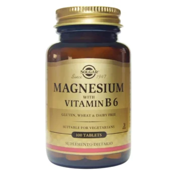 MAGNESIUM WITH VITAMIN B6 100 TABLETAS SOLGAR