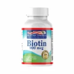 BIOTINA 900 MCG 120 SOFTGELS HEALTHY AMERICA