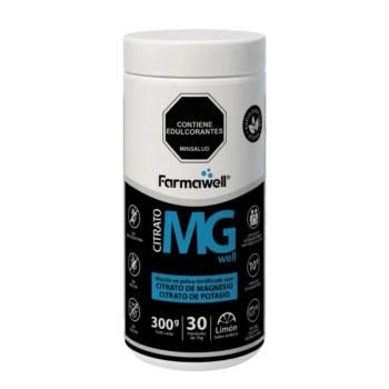 citrato de magnesio y potasio en polvo sabor limón - Farmawell