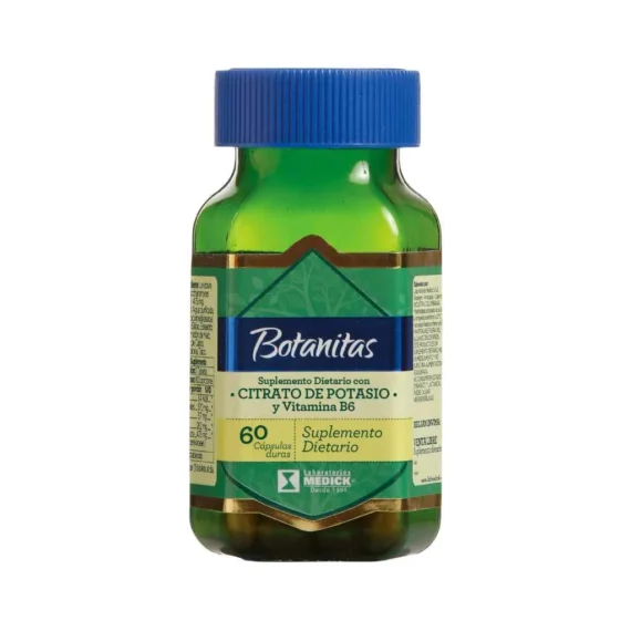 CITRATO DE POTASIO Y VITAMINA B6 60 CAPSULAS BOTANITAS