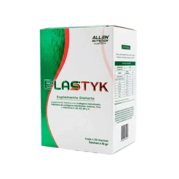 Caja de ELASTYK Allen Nutrition suplemento con colágeno hidrolizado y vitaminas