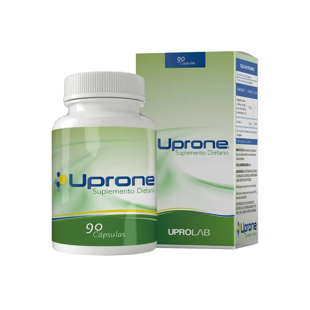 UPRONE 90 CAPSULAS Suplemento dietario Uprone con polipéptidos de origen natural y vitamina C