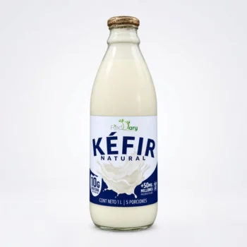 Botella de vidrio de Kéfir natural artesanal FoodDary 1 Litro para envíos en Cúcuta Los Patios y Villa del Rosario