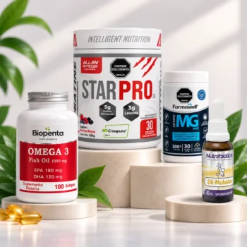 Combo Enfoque y Rendimiento: Magnesio, Creatina, Omega 3, Vitamina D3+K2