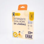 Detergente en láminas para viaje ERAE sobre de 5 láminas
